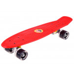 Pennyboard s LED kolieskami - červený Pennyboard s LED kolieskami - červený